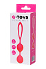 Ярко-розовые вагинальные шарики с петелькой A-toys 764015