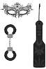 Чёрный игровой набор Shots Media BV Introductory Bondage Kit №4 OU366BLK