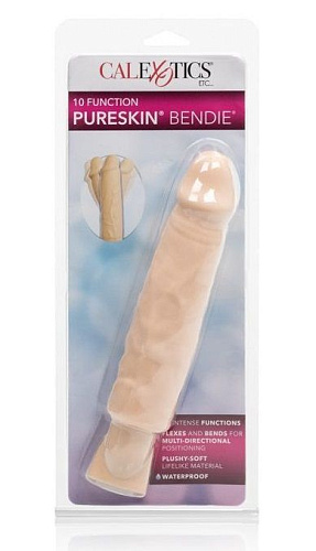 Вибратор телесного цвета California Exotic Novelties 10-Function Pure Skin Bendies SE-0293-01-3 (21 см)