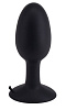 Чёрная анальная пробка со смещённым центром тяжести Seven Creations ROLL PLAY LARGE 51081 (11 см)
