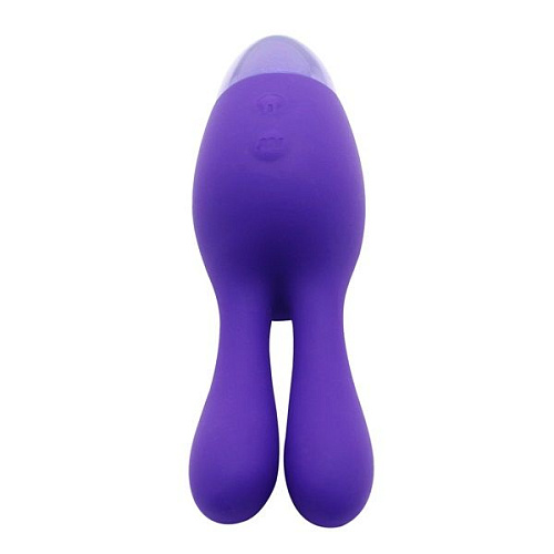 Фиолетовый вибратор Howells INDULGENCE Rechargeable Dream Bunny 174215pur (15 см)