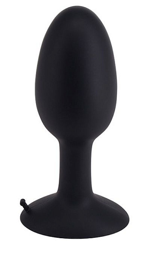 Чёрная анальная пробка со смещённым центром тяжести Seven Creations ROLL PLAY LARGE 51081 (11 см)