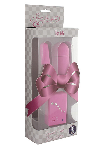 Набор из розового виброяйца и пули Toy Joy CRYSTAL DUO BULLET 3006010074