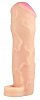 Телесный реалистичный фаллоудлинитель с петлёй Сумерки богов 1101-09 BX DD (16 см)
