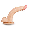 Телесный фаллоимитатор с подошвой-присоской Brazzers DWS007 (22,5 см)