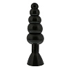 Чёрная анальная ёлочка на ножке NMC BENDABLE BUTT RATTLER 110372 (20,3 см)