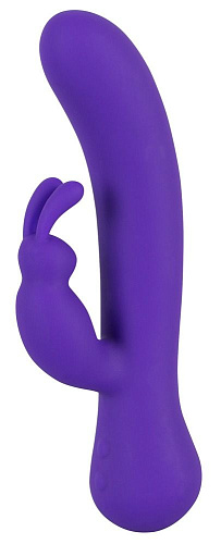Фиолетовый вибратор с клиторальным стимулятором Orion Rechargeable Rabbit 0590690 (20,7 см)