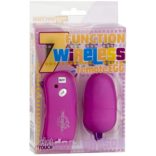 Розовое виброяичко с дистанционным управлением и 7 функциями вибрации Doc Johnson 0902-02-BX