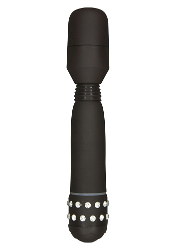 Чёрный массажёр Toy Joy CRYSTAL FLEX MASSAGER 3006010067 (17,5 см)