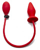 Красный анальный стимулятор с грушей Shots Media BV OUCH! OU090RED (14 см)