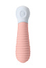 Нежно-розовый мини-вибратор с ребрами S-HANDE MINI 2 SHD-050-2P (11,8 см)