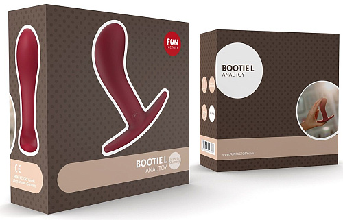 Бордовый анальный стимулятор Fun Factory BOOTIE L 24767 (11,1 см)