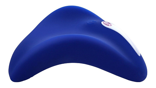 Синий универсальный массажёр Nomi Tang BETTER THAN CHOCOLATE 2 BLUE E24926