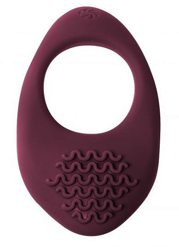 Бордовое эрекционное виброкольцо Lola toys Pure Passion Moonshine 1301-02lola