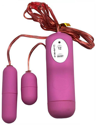 Два розовых виброяйца с пультом Eroticon Twin Desire 30313-1