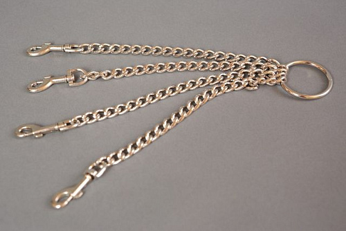 Четыре цепи на кольце с одной стороны и карабинами на другой Подиум Р0325