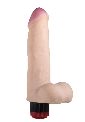 Вибромассажёр из киберкожи телесного цвета Сумерки богов №53 3202-53 BX DD (21,5 см)
