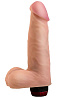 Вибромассажёр реалистичной формы с встроенным блоком управления телесного цвета LOVETOY (А-Полимер) 800806 (17,5 см)
