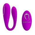Лиловый вибратор для пар с пультом ДУ Baile Algernon BI-014582W