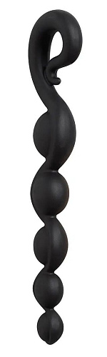 Чёрная анальная цепочка Fun Factory Bendybeads 38108 (26,2 см)