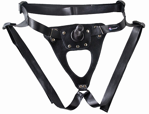 Универсальный мягкий пояс с насадкой LOVETOY (А-Полимер) Hard brutal BDSM-КОНСУЛ 980500 (17 см)