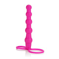 Розовая насадка для двойного проникновения California Exotic Novelties Silicone Love Rider Beaded Dual Penetrator SE-1515-30-3 (14,5 см)