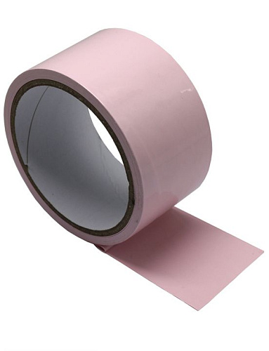 Розовый скотч для бондажа Eroticon P3380P (17 м)