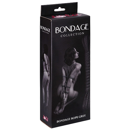 Серая веревка Bondage Collection Grey - 9 м. Lola toys 1040-03lola