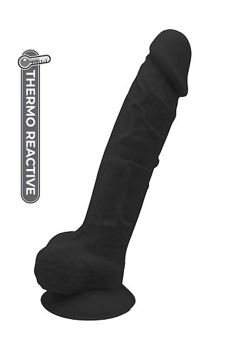 Чёрный фаллоимитатор на присоске Dream Toys DILDO 9.5INCH 21567 (21 см)