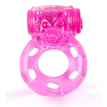 Розовое эрекционное виброкольцо Brazzers BRC005
