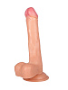 Телесный фаллоимитатор с пышной мошонкой ToyFa 582004 (17 см)