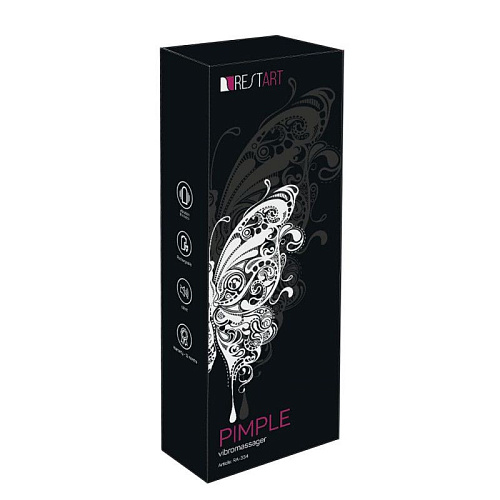 Розовый вибратор с клиторальным отростком RestArt Pimple RA-354 (23 см)