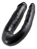 Чёрный двусторонний фаллоимитатор Pipedream U-Shaped Small Double Trouble PD5513-23 (33,5 см)