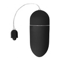 Чёрное гладкое виброяйцо Shots Media BV Vibrating Egg SHT024BLK (8 см)