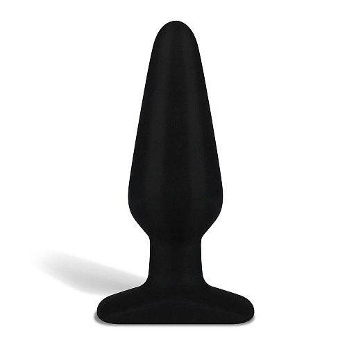 Чёрный плаг из силикона Erotic Fantasy HT-B3-BLK (14 см)