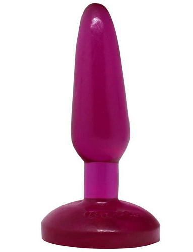 Малиновая гелевая анальная пробка Eroticon 30147 (16 см)