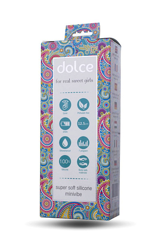 Голубой мини-вибратор ToyFa Dolce Owen 591005 (12,5 см)