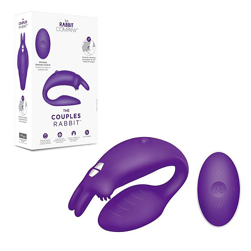 Фиолетовый вибратор для пар The Rabbit Company The Couples Rabbit TRC-021PUR