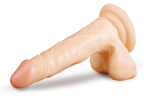 Телесный фаллоимитатор на присоске Brazzers DWS002 (18,5 см)