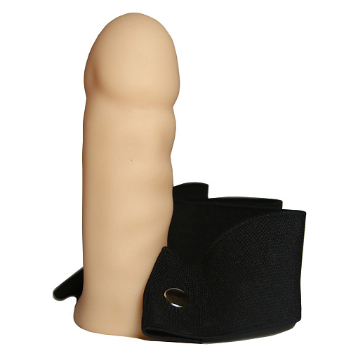 Фаллопротез телесного цвета  на эластичном чёрном креплении Сумерки богов №0 1005-00 CD DD