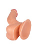 Изогнутый фаллоимитатор телесного цвета с присоской ToyFa 582009 (14,5 см)
