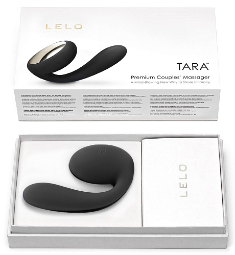Чёрный вибромассажёр для пар Lelo Tara Black LEL7465