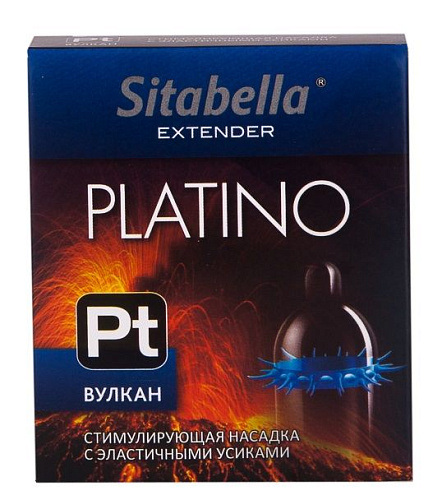 Стимулирующая насадка с усиками Sitabella Platino «Вулкан» 1419