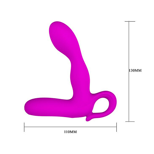 Лиловый вибростимулятор простаты Baile Barrack BI-040028