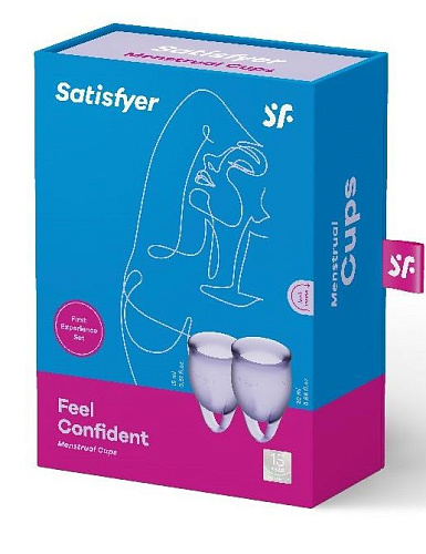 Набор менструальных чаш Satisfyer Feel confident Menstrual Cup J1762 (размер S + L)