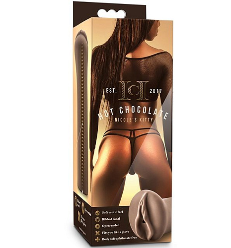 Коричневый мастубратор-вагина Blush Novelties Nicole s Kitty BL-08426
