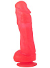 Большой розовый фаллоимитатор на присоске LOVETOY (А-Полимер) 215500 (20,5 см)