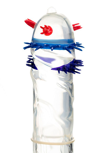 Презерватив с пучками усиков Штучки-дрючки Стимулирующая штучка №1 690918 (1 шт)