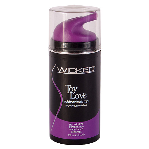 Чёрный лубрикант для игрушек Wicked Toy Love 90103 (100 мл)
