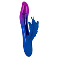Вибростимулятор с синей клиторальной бабочкой и фиолетовой подсветкой Orion Sparkling Butterfly 05942100000 (19,4 см)